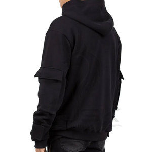 100% Cotton Street Wear <b>Men's</b> <b>Zip</b>-<b>up</b> <b>Hoodie</b> Slim Fit <b>Black</b> Animal Pattern Custom Logo for Spring - Product Image 5
