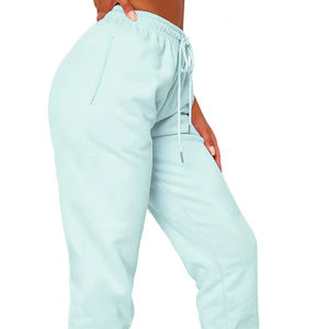 กางเกงขายาวเอวสูงทรงตรงสำหรับผู้หญิง สไตล์หรูหรา คุณภาพพรีเมียม ระบายอากาศได้ดี ผ้าฟลีซ มีเชือกผูก เหมาะสำหรับฤดูหนาว รับตัดไซส์ตามสั่ง - Product Image 2