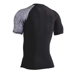Wholesale Custom logo <b>Printed</b> Men's Upf50+ Quick Dry Gym Compression Shirts Blank Rash Guard - Product Image 3