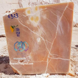 บล็อกหินออนิกซ์สีชมพูและน้ำผึ้งเกรดพรีเมียมสำหรับห้องน้ำเพื่อการส่งออก - Product Image 4