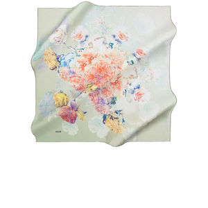 Silk Cotton <b>Square</b> <b>Scarf</b> with Digital Print - Product Image 1