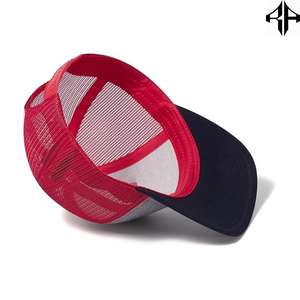 Gorra de béisbol de 6 paneles de algodón puro de tendencia de moda de estilo popular al por mayor gorra de camionero de color sólido gorras de malla para adultos en blanco para hombre - Product Image 5