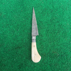Mango de hueso de camello Damasco Chef cuchillo para pelar hoja de afilado cocina rebanador de carne filete cuchillo rápido cuchillo de Damasco de alta calidad - Product Image 6