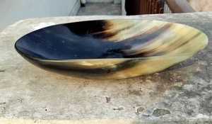 Cuenco de cuerno Natural de gran tamaño, manijas de Metal, adornos de cocina, artículos para servidor de alimentos, gran oferta ecológica para ensalada de frutas, cuerno de ensalada - Product Image 2