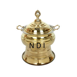 Chauffe-plats Style Unique Finition Dorée Chauffe-plats Décoration de Banquet d'Hôtel Serveur de nourriture Chauffe-plat - Product Image 1