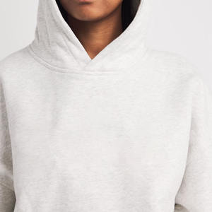 Nueva Llegada, Sudadera con Capucha de Forro Polar, Personalizada con Logotipo, Talla Grande, Hombros Caídos, Invierno, ODM, Blanca Lisa, Sudaderas Personalizadas - Product Image 5