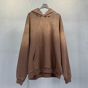 Sweat à capuche streetwear personnalisé de haute qualité polaire vierge pull vintage en détresse sweats à capuche délavés à l'acide - Product Image 6