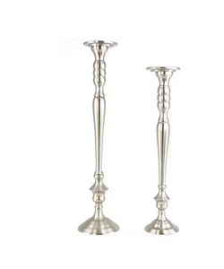 Portavelas de hierro galvanizado hecho a mano con diseño cónico largo para fiestas de boda de Pascua y decoraciones de mesa de comedor - Product Image 1