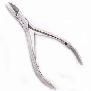 คีมตัดหนังที่ตัดปลายเล็บแบบสปริงสำหรับทำเล็บแบบสองชั้นทำจากสเตนเลสสตีลคม - Product Image 2