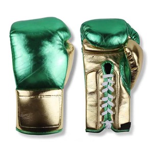 Gants de boxe en cuir PU pour Muay Thai et Kickboxing, respirants, personnalisés, professionnels, à lacets, pour l'entraînement. - Product Image 1