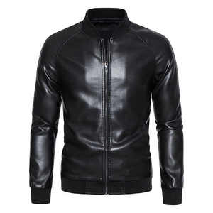 OEM conception personnalisée automne hiver mode moto manteau veste en cuir artificiel pour hommes vestes en cuir noir d'affaires - Product Image 5