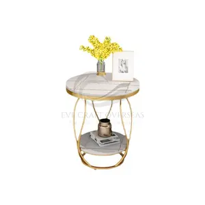 2 Tier Bedside Humidifier Stand Gap Mini Table Auxiliary Narrow Slim Shelf Simple Nordic Round Table Marble Corner