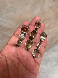 พลอยอะเมทิสต์สีเขียวธรรมชาติเจียระไนหิน prasiolite ตัดหินเป็นรูปทรงผสมสำหรับการทำเครื่องประดับ-นักลอบสังหารล้านมรกตตัด - Product Image 4
