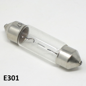 Bombilla torpedo festoon de 6V 5W para faro, tamaño mediano Lambretta A + B + C + LC + E + F + D + LD + LI + TV + SX + GP/DL - Product Image 2