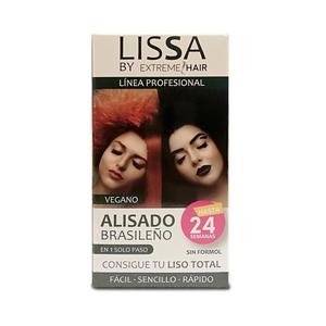 Tratamiento Capilar Alisante <span class=keywords><strong>Brasileño</strong></span> Vegano <span class=keywords><strong>Lissa</strong></span> de 500 ml para Uso Doméstico, Nanoplastia para Cabello Oscuro a Base de Tanninas Sin Formaldehído - Product Image 1