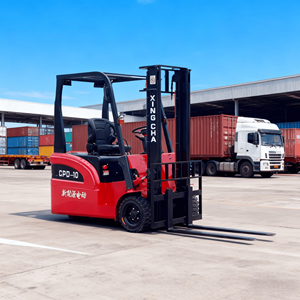 Directo de fábrica XINGCHA, carretilla elevadora eléctrica de tres ruedas de 1 tonelada, neumáticos sólidos de altura de elevación de 3000mm - Product Image 1