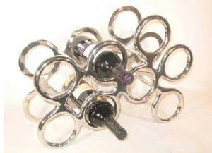 Porte-bouteille de vin unique contemporain écologique personnalisé en acier inoxydable pour la maison, les hôtels et restaurants américains - Product Image 6