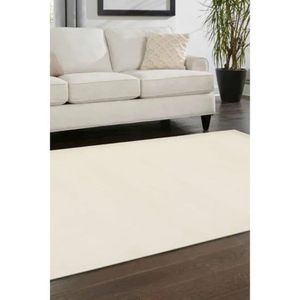 Alfombra de Algodón Hecha a Mano Netline Home Maestro, Color Marfil Sólido, para Sala de Estar, Dormitorio, Pasillo - Product Image 5
