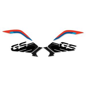 Per BMW GS R1250 compatibile con moto 2 pezzi adesivi Gel 3D per protezioni laterali RALLY - Product Image 1