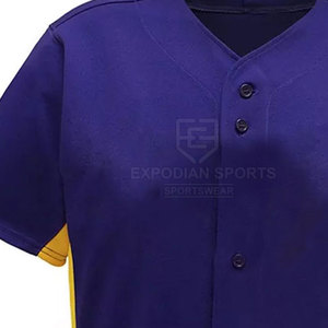 Tenues d'équipe pour adultes, respirantes, séchage rapide, 100% polyester, ensembles d'uniformes de baseball personnalisables, service OEM/ODM, best-seller - Product Image 4