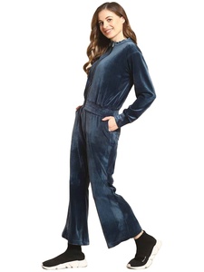 Solid International Two Piece <b>Velvet</b> Set Featuring Custom With Full Zipper <b>Jackets</b> And Soft Pants <b>Velvet</b> Track - Product Image 4