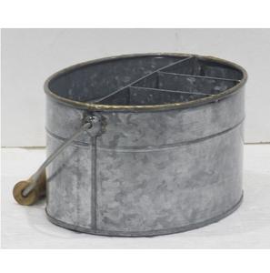 Amazing Design Vintage Iron Galvanized Sustainable Multifunction Cutlery Holder <b>Tabletop</b> Kitchenware Spoon Forks <b>Storage</b> Holder - Product Image 3