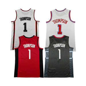 <span class=keywords><strong>Maillot</strong></span> de basketball personnalisé <span class=keywords><strong>Klay</strong></span> <span class=keywords><strong>Thompson</strong></span> 1 en mesh respirant, uniforme d'entraînement haute élasticité, vêtements de sport d'équipe pour hommes, pour les matchs en extérieur - Product Image 1