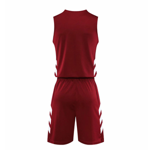 Ensemble d'uniformes de basketball pour femmes et hommes, personnalisable, réversible, col rond, grande taille, séchage rapide, respirant, antibactérien, sans manches - Product Image 2