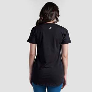 เสื้อยืดยาวสีดำโมดฟิตผลิตจากผ้าถัก - Product Image 2