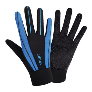 Guantes de Ciclismo de dedo completo transpirables finos con logotipo personalizado OEM Guantes de montar en bicicleta con pantalla táctil de alta calidad - Product Image 1