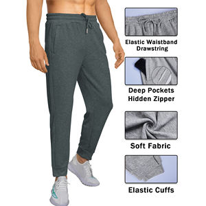 Custom Slim Fit Poliéster Cordón Street Wear Hombres Joggers Pantalones con bolsillos laterales Hombres Cargo Style Jogger Pant - Product Image 3