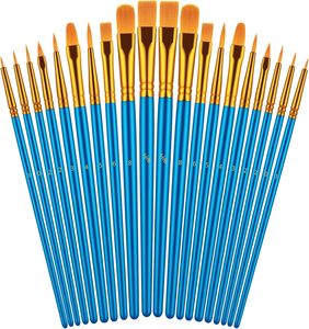 BOMEIJIA Model A0647 6pcs Professional <b>Painting</b> <b>Kits</b> Flat Angular Point Tip Artist Brush Set Acrylic Oil Watercolor /Gouache - Product Image 1