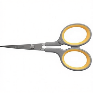 Westcott Titanium Super 100mm Universal Scissors & Shears Left-Handed & Right-Handed Steel <b>Grey</b>/Yellow - Product Image 3