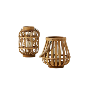 Lanternes à bougies en bambou écologiques Bon prix Taille personnalisée Nouveaux modèles pour la décoration de la maison Fabriqué au Vietnam par le fabricant - Product Image 6