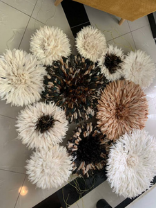 Chapeau Juju Bamileke en bambou, Art déco, écologique, à suspendre au mur, accessoire décoratif pour salon et maison - Product Image 3