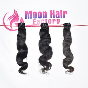 Extensions de cheveux humains vierges indiennes de qualité supérieure, texture lisse, couleur noire, par Export - Product Image 6