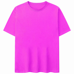 Verano o cuello camiseta patrón sólido estilo de la calle casual manga corta color puro con logotipo estampado para hombres y mujeres casual - Product Image 1