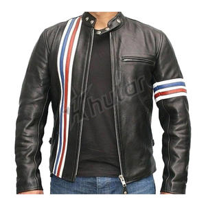 Chaqueta de cuero marrón ante personalizada para hombre Chaqueta de cuero de ante de cabra Chaqueta de cuero vintage personalizada para hombre - Product Image 4