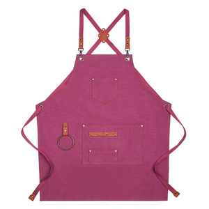 Tablier de chef sans manches en toile épaisse pour adulte, réutilisable, résistant, écologique, respirant, imperméable, logo personnalisable - Product Image 3