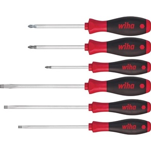 <b>Screwdriver</b> <b>Set</b> with 6-Piece Multi-Component Handles Round Blades Slotted/PH/PZD by WIHA - Product Image 1