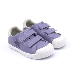 Manual custom fashionFlat bottom white leather wide toe low top sports casual kids children baby designer shoes