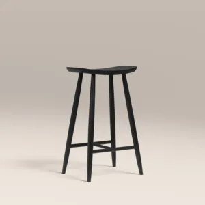TABURETE DE COCINA DE MADERA HATTON NEGRO SINTERIOR DE 65 CM - Product Image 3