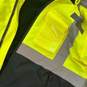 Nouveau design Streetwear respirant haute visibilité unisexe Veste de travail sur pied en toile d'hiver Service OEM confortable à l'avant - Product Image 5