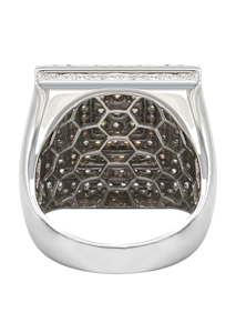 Anillo de lujo para hombre de 10K, 14K, 18K, oro, tendencia de Hip Hop, VVS Lab Grown, Diamante completo con alfabeto redondeado, bisutería para regalos - Product Image 2