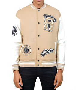 Veste brodée en chenille de qualité supérieure veste Letterman avec logo personnalisé manteau de baseball streetwear veste bombardier universitaire pour hommes - Product Image 5