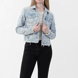 2025 couleur différente Oem Service Jeans vestes pour femmes poids léger Top vente Jeans vestes pour femmes - Product Image 2