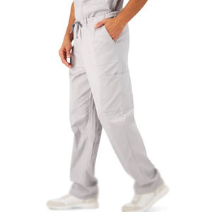 Transpirable Estiramiento Médico Stand Collar Scrubs Trajes Fabricantes Color personalizado Manga corta Médico Scrubs Uniformes Conjuntos - Product Image 5