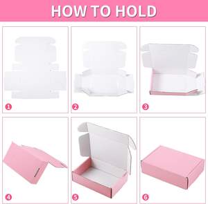Заводские розовые коробки для доставки с логотипом на заказ для малого бизнеса, маленькие гофрированные почтовые картонные коробки для упаковки подарочных коробок - Product Image 4