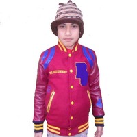 Veste de baseball pour enfants, sport scolaire, logo brodé personnalisé, taille plus, printemps, polyester, décontractée, lavée, respirante
