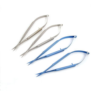 Tijeras Oftálmicas Manuales de Acero para Capsulotomía, Tijeras Vannas para Ojos, Instrumento Quirúrgico Oftálmico SurgiRight - Product Image 3